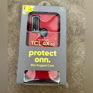 New Red Protective Case for TCL 4X